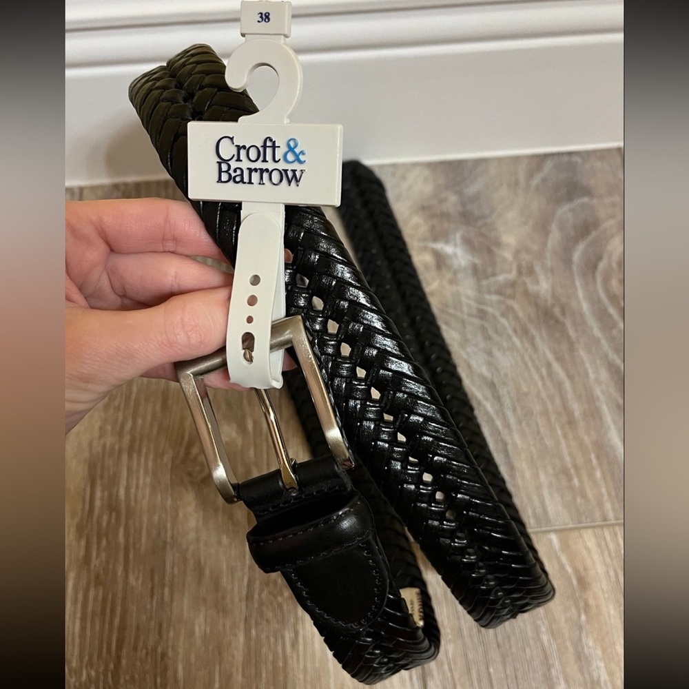 NWT Croft & Barrow Men's Black Belt